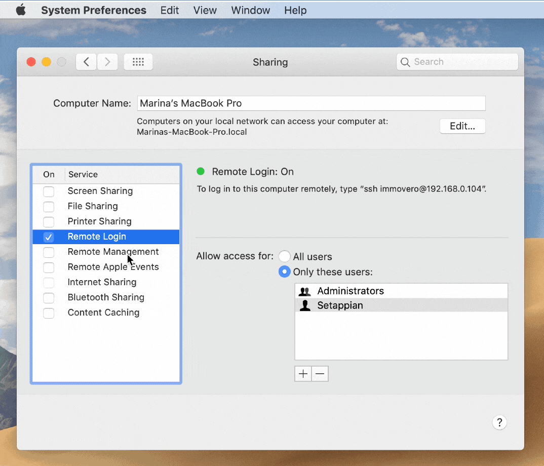 microsoft remote desktop mac 10.12